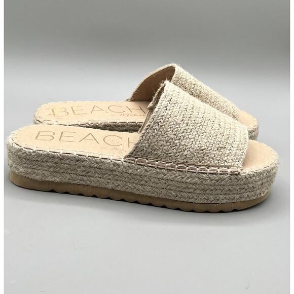 Beach By Matisse Natural Jute Tan Del Mar Slip-On Sandals Women’s 9M - Picture 4 of 13